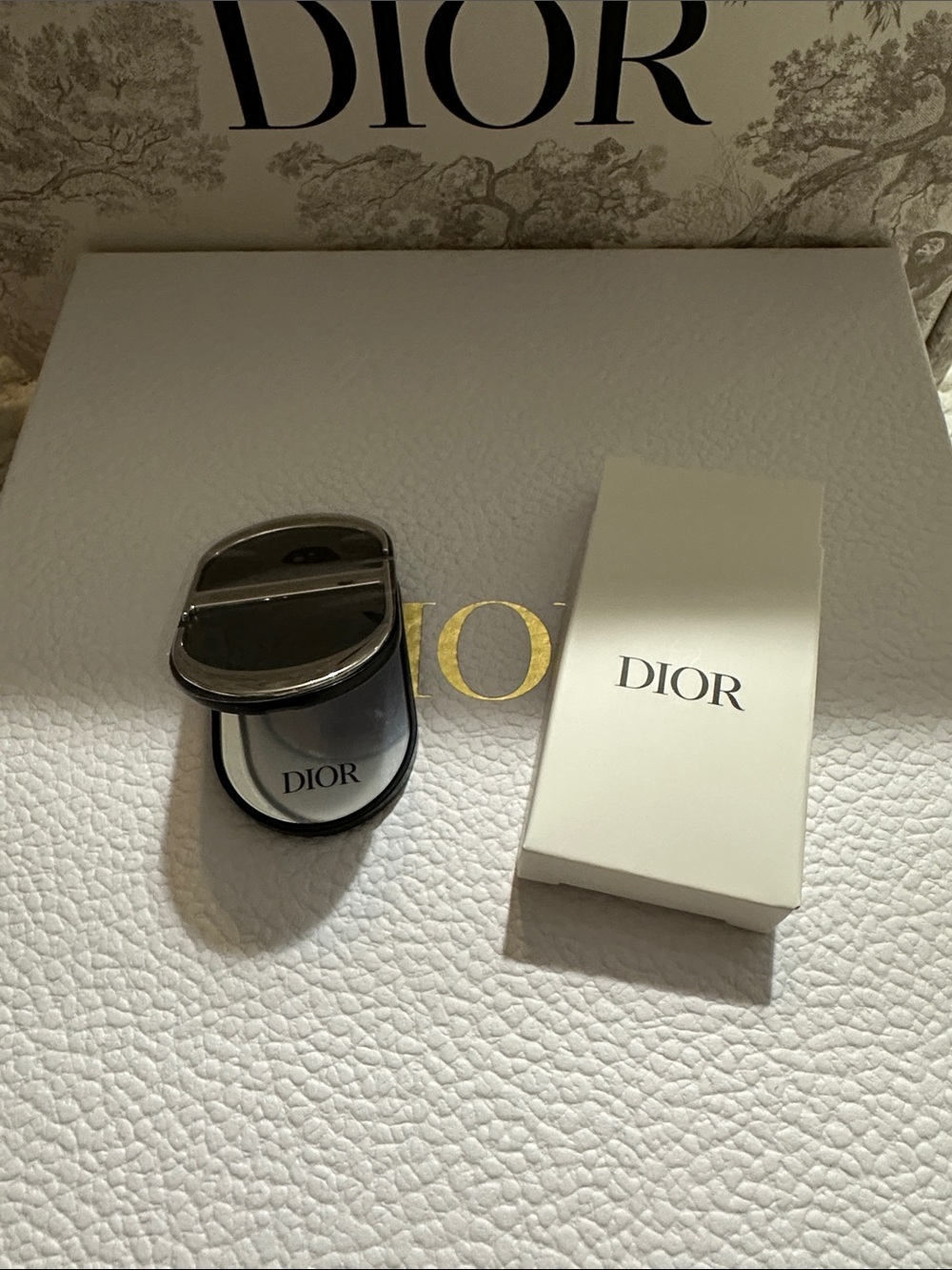 Dior Beauty Phone Mirror Black & Silver -New In Box